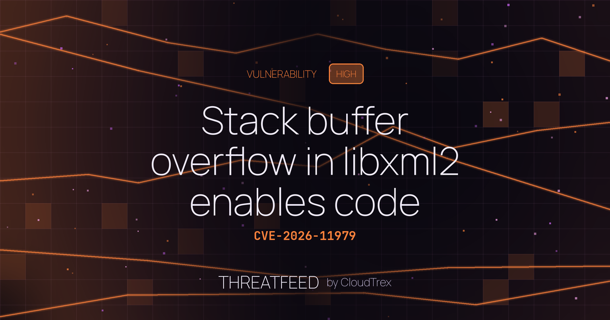 Stack buffer overflow in libxml2 enables code execution via malformed input