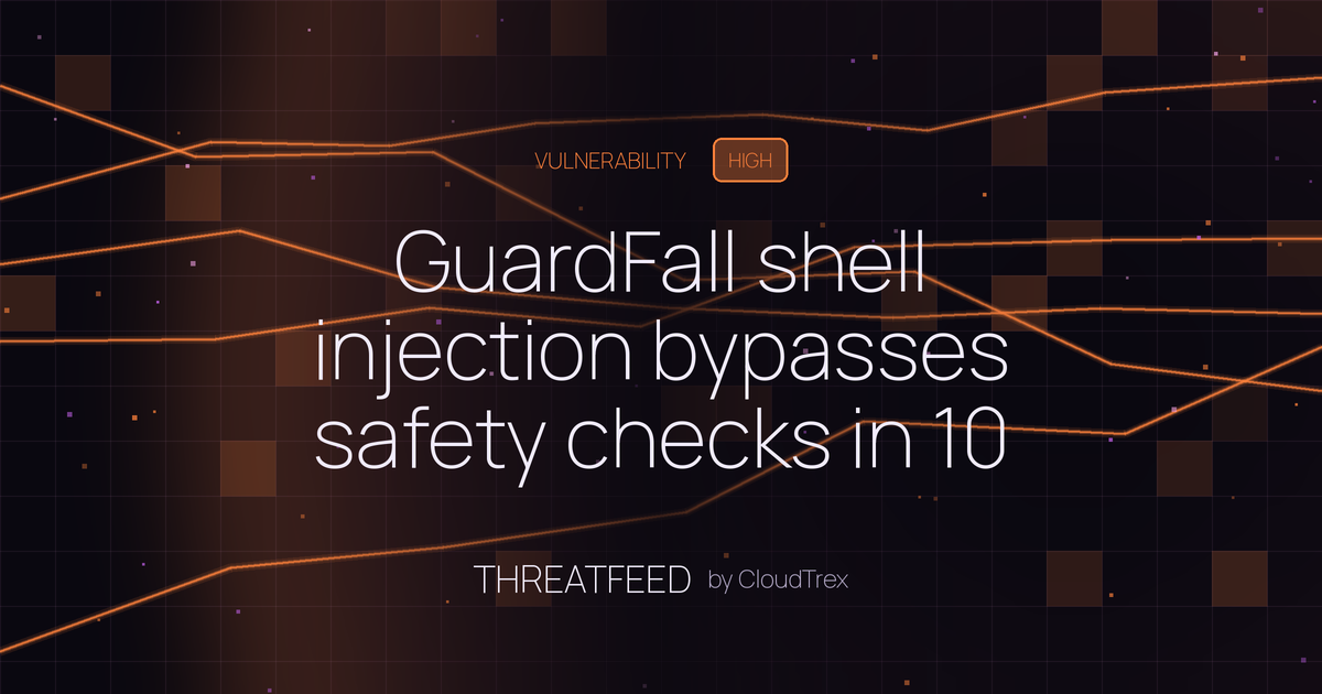 GuardFall shell injection bypasses safety checks in 10 of 11 AI coding agents