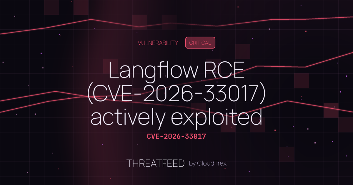 Langflow RCE (CVE-2026-33017) actively exploited for cryptomining