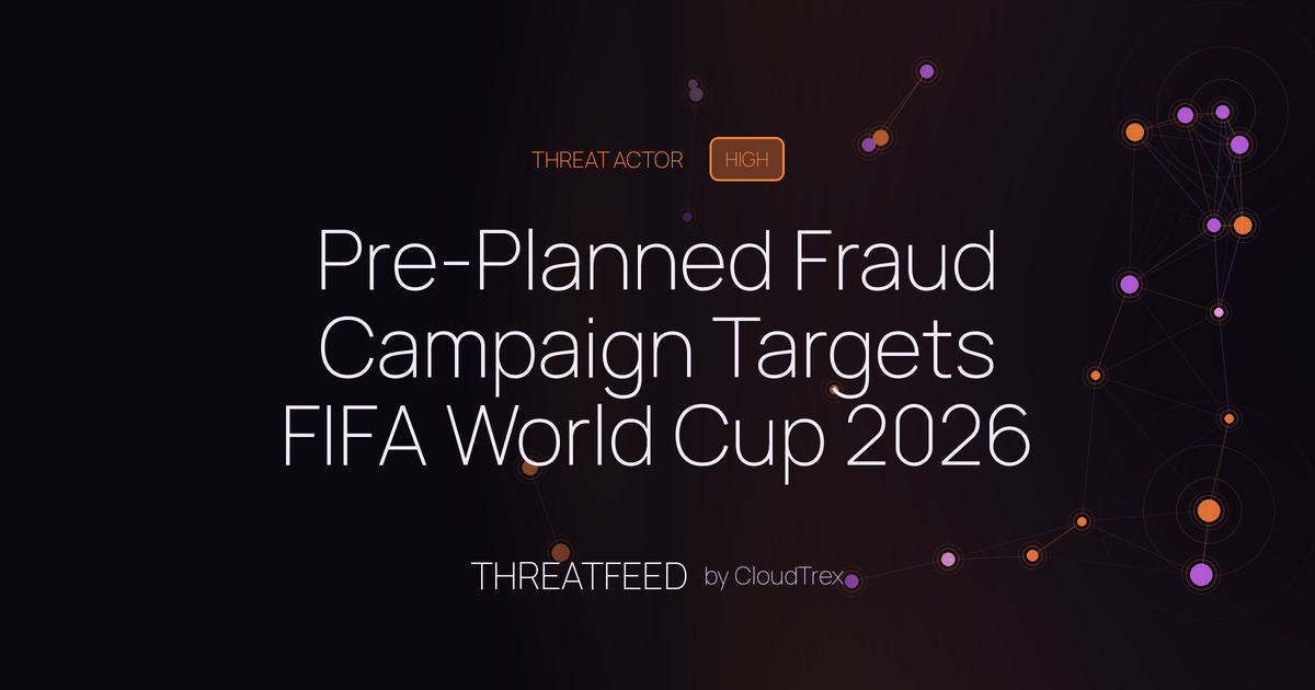 Pre-Planned Fraud Campaign Targets FIFA World Cup 2026 Across Sectors