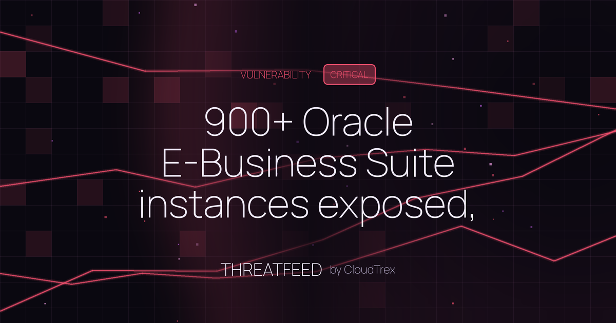 900+ Oracle E-Business Suite instances exposed, under active attack