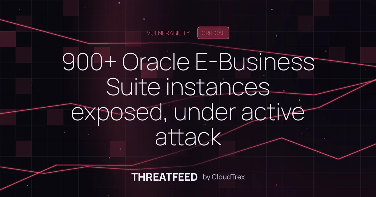 900+ Oracle E-Business Suite instances exposed, under active attack