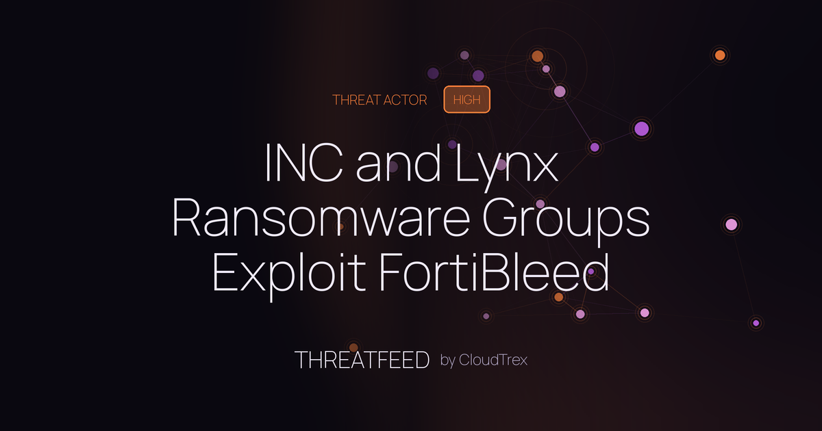 INC and Lynx Ransomware Groups Exploit FortiBleed for Credential Theft