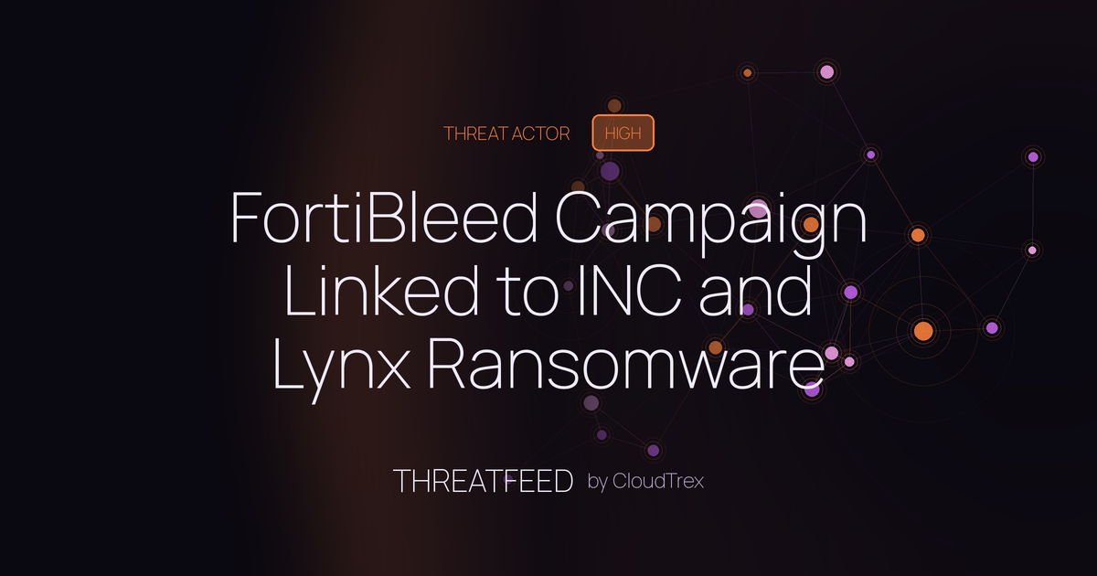 FortiBleed Campaign Linked to INC and Lynx Ransomware Operations
