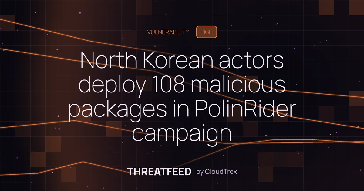 North Korean actors deploy 108 malicious packages in PolinRider campaign