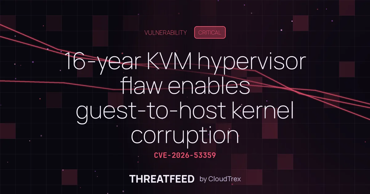 16-year KVM hypervisor flaw enables guest-to-host kernel corruption
