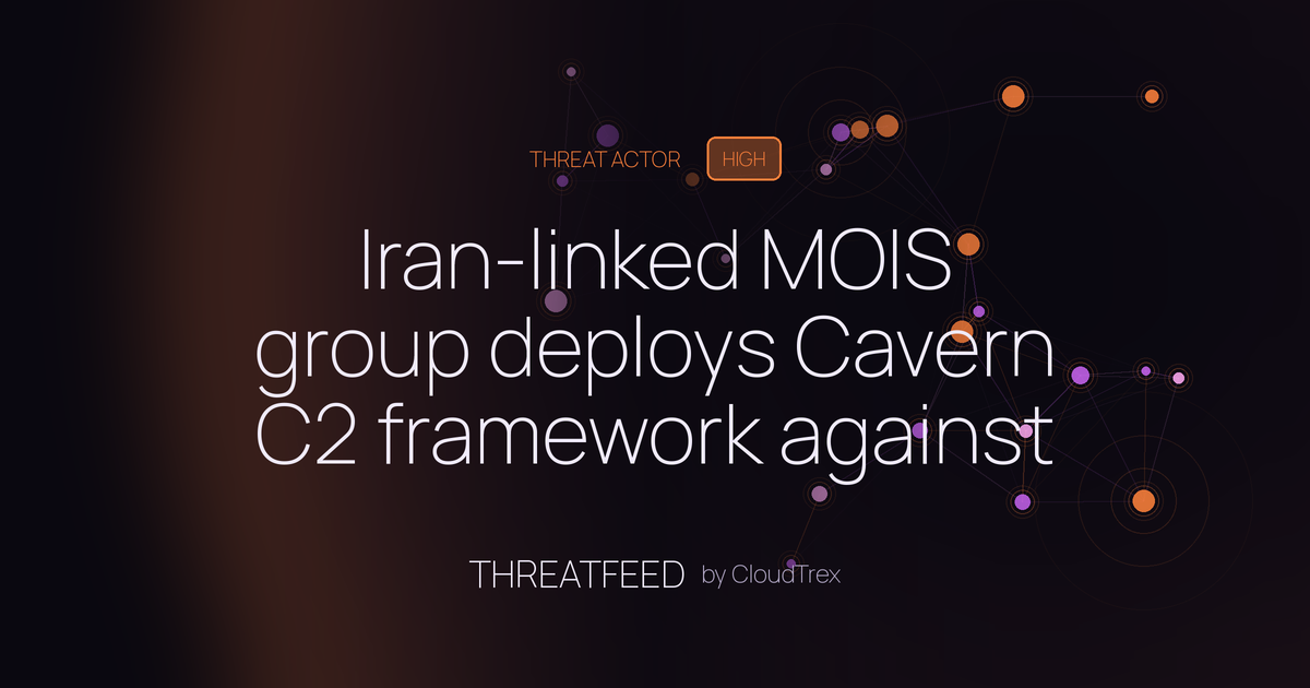 Iran-linked MOIS group deploys Cavern C2 framework against Israel