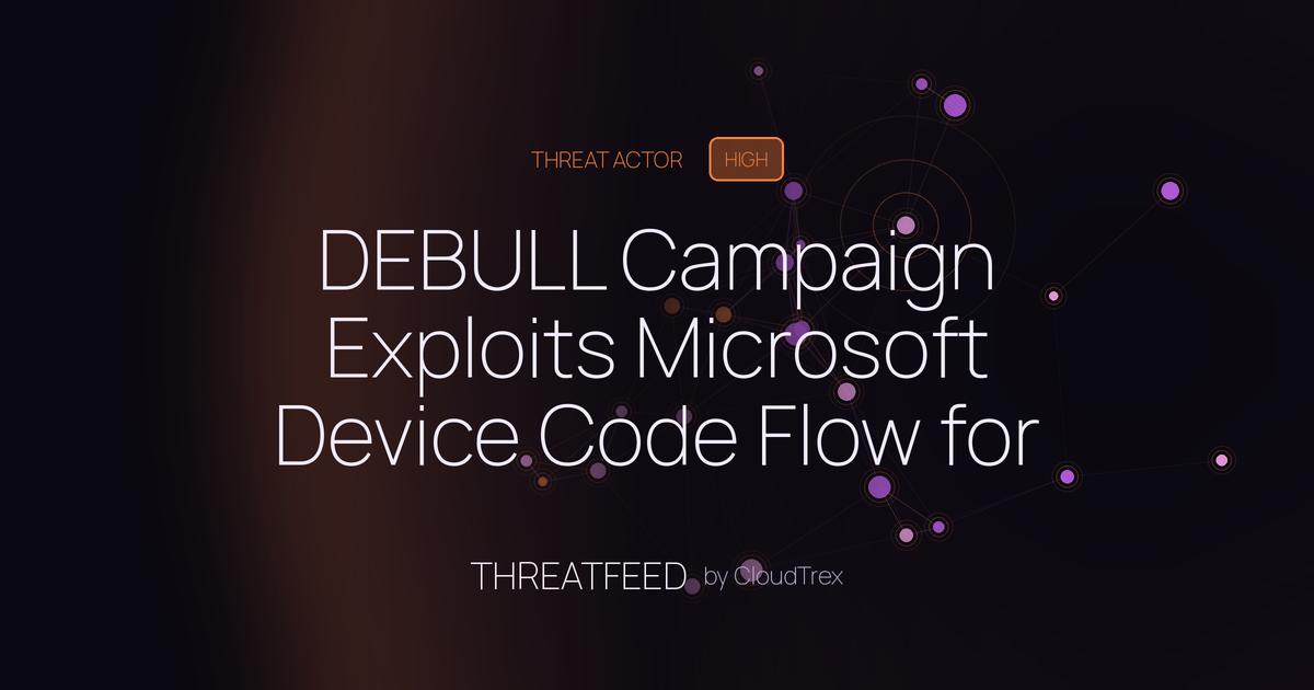 DEBULL Campaign Exploits Microsoft Device Code Flow for M365 Phishing