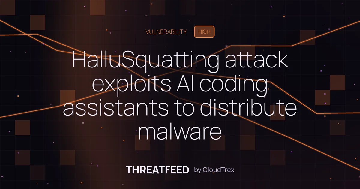 HalluSquatting attack exploits AI coding assistants to distribute malware