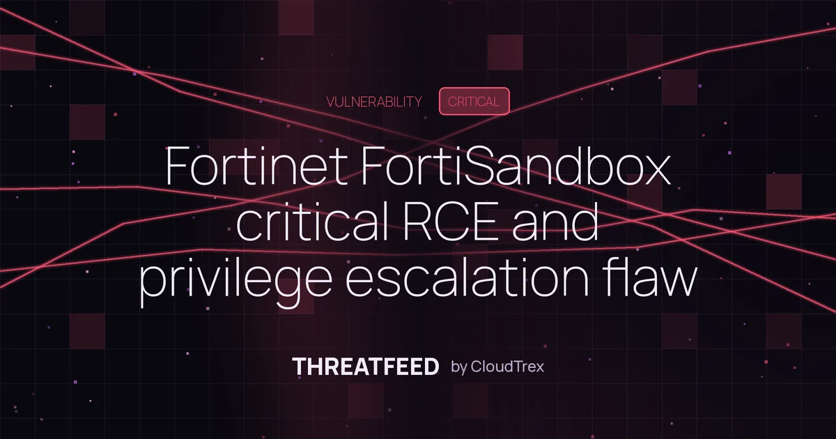 Fortinet FortiSandbox critical RCE and privilege escalation flaw