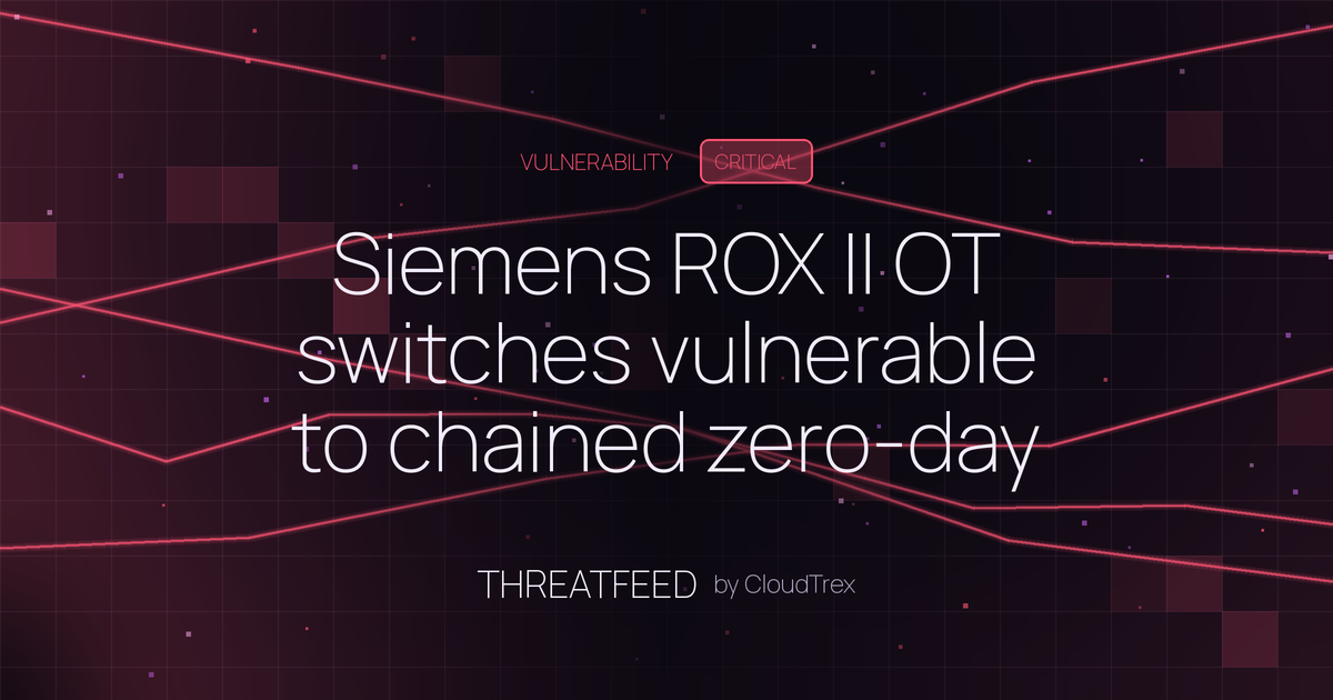 Siemens ROX II OT switches vulnerable to chained zero-day privilege escalation