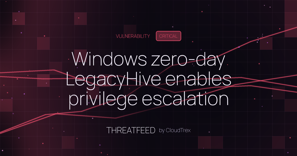 Windows zero-day LegacyHive enables privilege escalation on patched systems