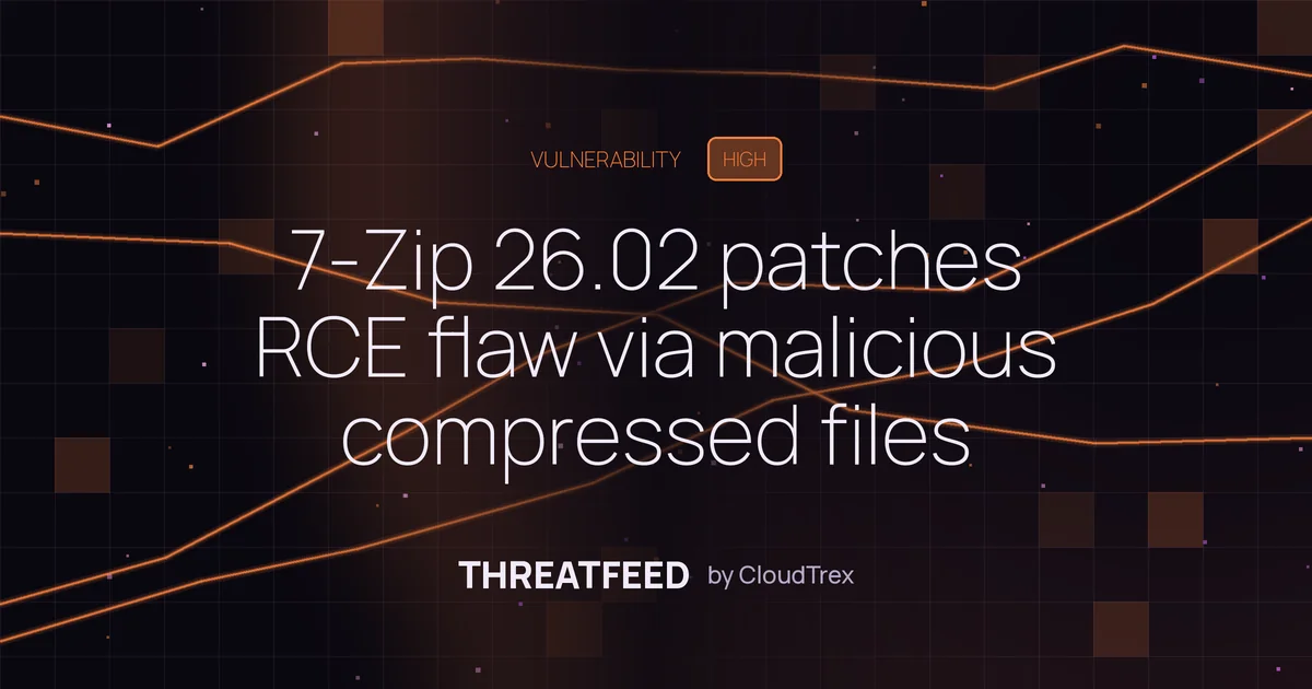 7-Zip 26.02 patches RCE flaw via malicious compressed files
