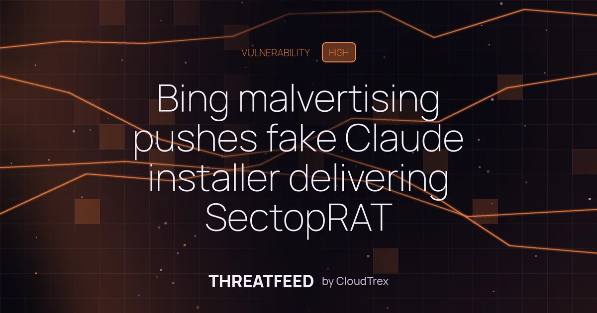 Bing malvertising pushes fake Claude installer delivering SectopRAT