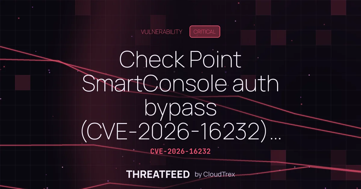 Check Point SmartConsole auth bypass (CVE-2026-16232) exploited in wild
