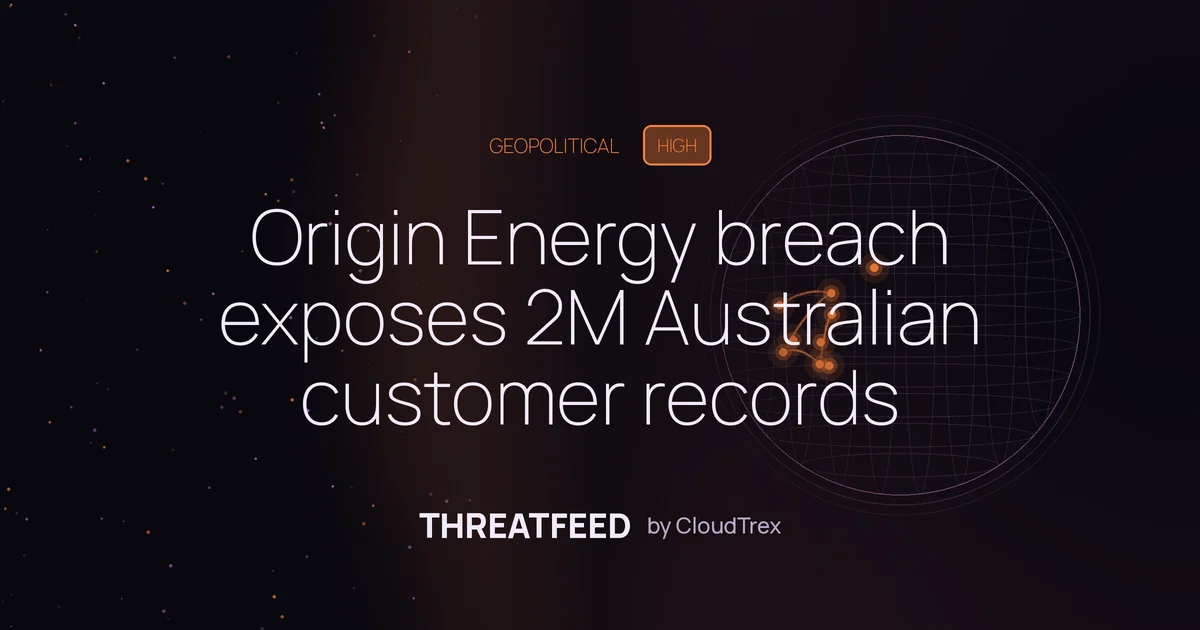 Origin Energy breach exposes 2M Australian customer records