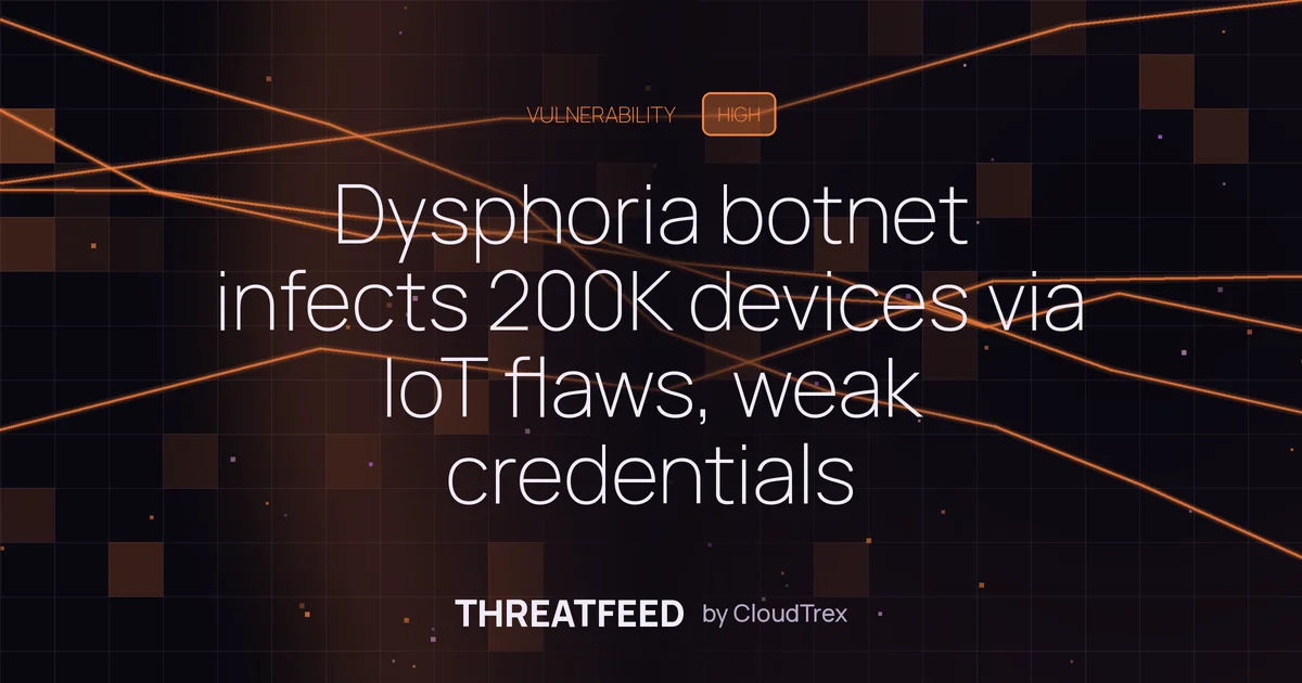 Dysphoria botnet infects 200K devices for DDoS and proxy relay attacks