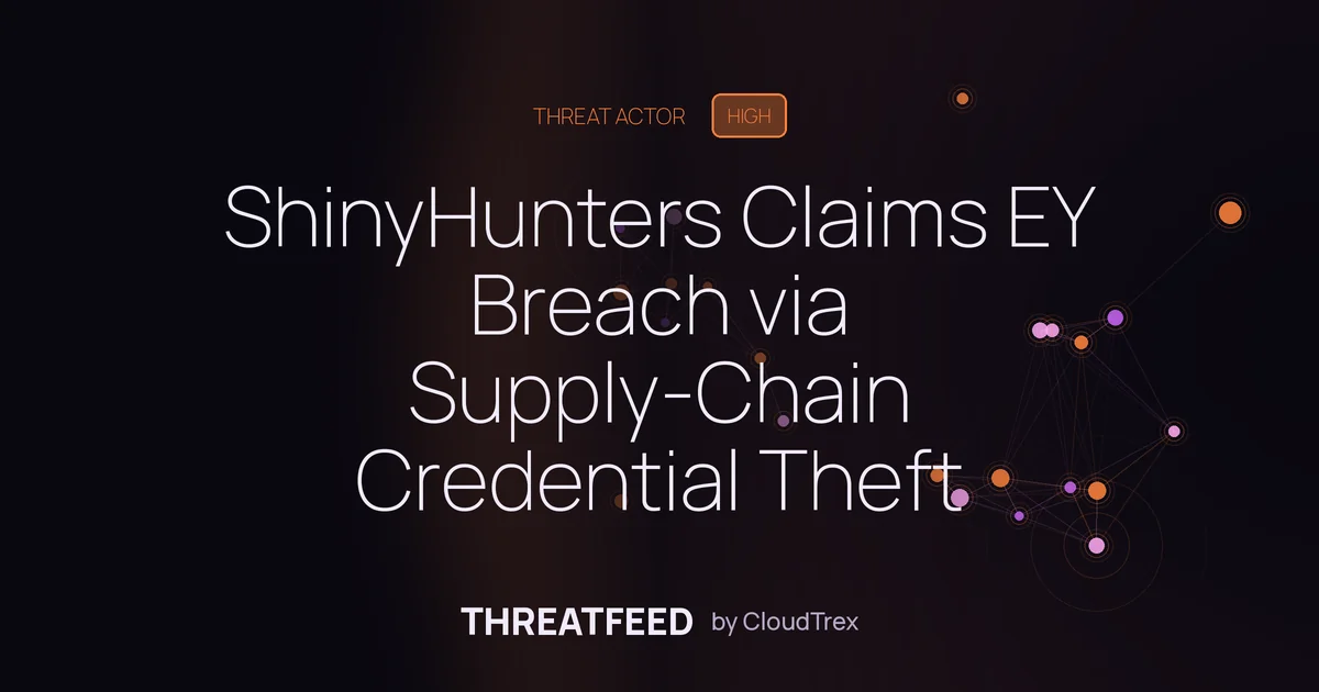 ShinyHunters Claims Ernst & Young Breach via Supply-Chain Attack