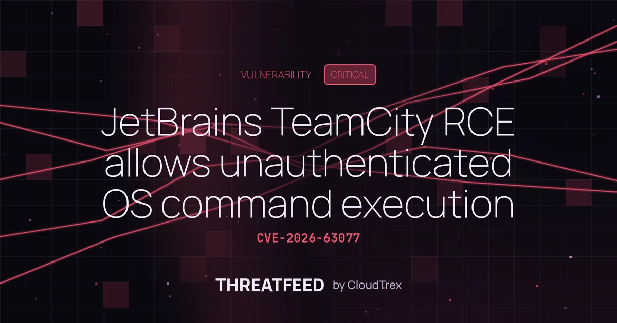 JetBrains TeamCity RCE allows unauthenticated OS command execution
