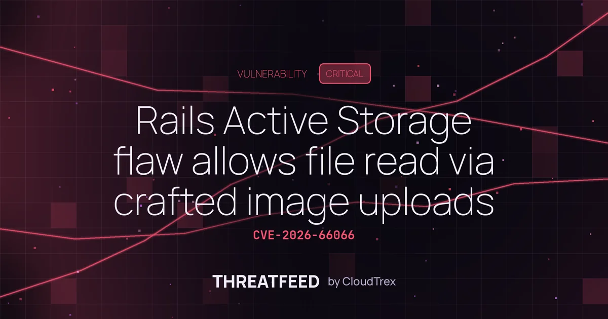 Rails Active Storage flaw allows file read via crafted image uploads