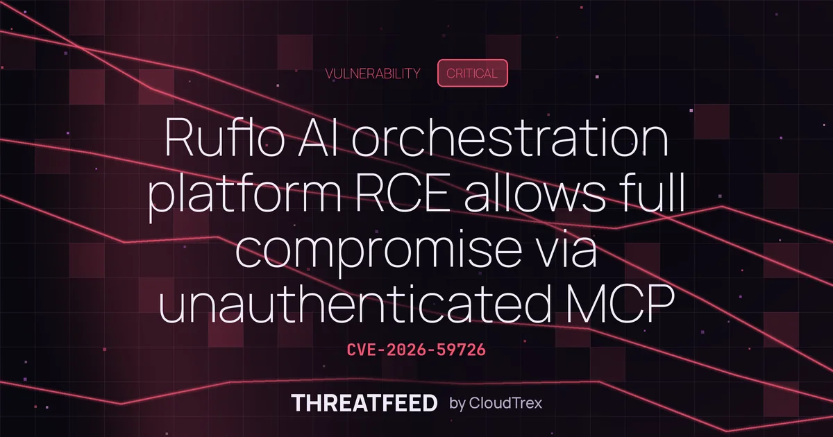 Ruflo AI orchestration platform RCE allows full system compromise via MCP