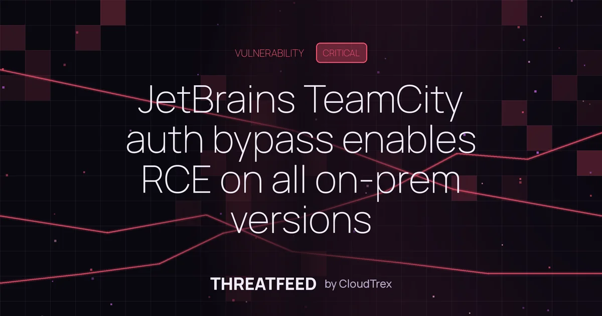 JetBrains TeamCity auth bypass enables RCE on all on-premises versions