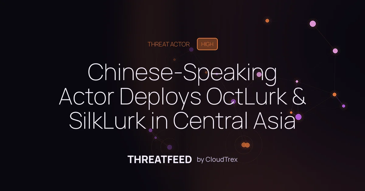 Chinese-Speaking Actor Deploys OctLurk & SilkLurk in Central Asia