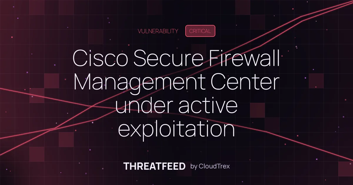 Cisco Secure Firewall Management Center under active exploitation