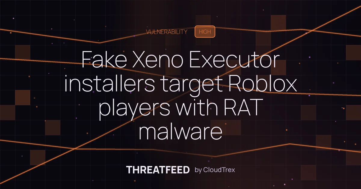 Fake Xeno Executor installers infect Roblox players with RAT malware