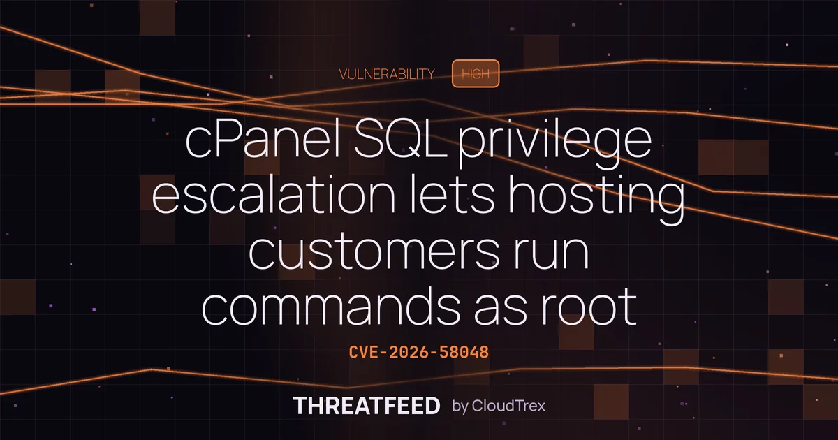 cPanel SQL privilege escalation lets hosting customers run commands as root