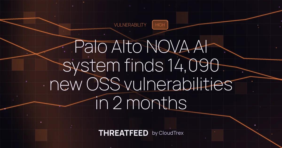 Palo Alto NOVA AI system discovers 14,090 unreported OSS vulnerabilities
