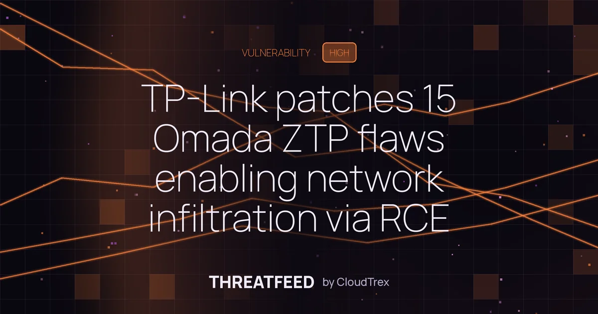 TP-Link patches 15 Omada ZTP flaws enabling network infiltration via RCE