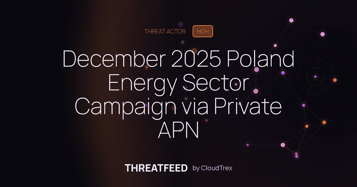 December 2025 Poland Energy Sector Campaign via Private APN