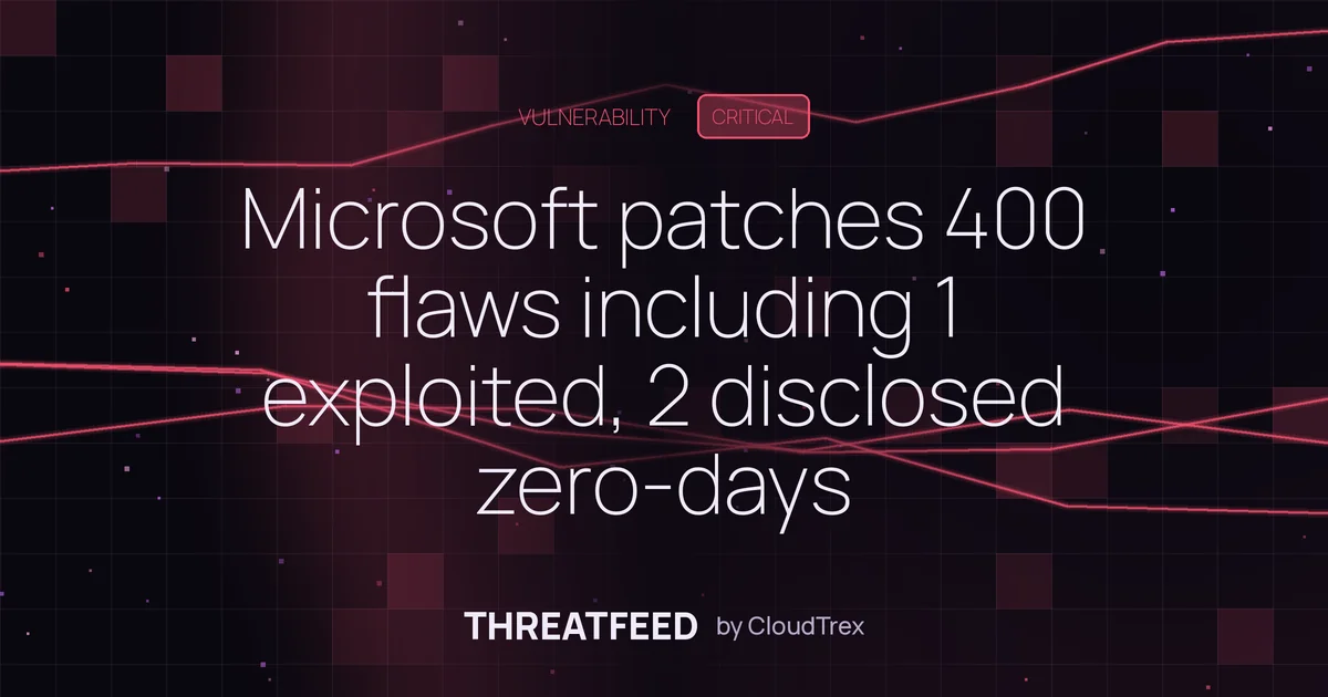 Microsoft patches 400 flaws including 3 zero-days, one exploited by Lazarus