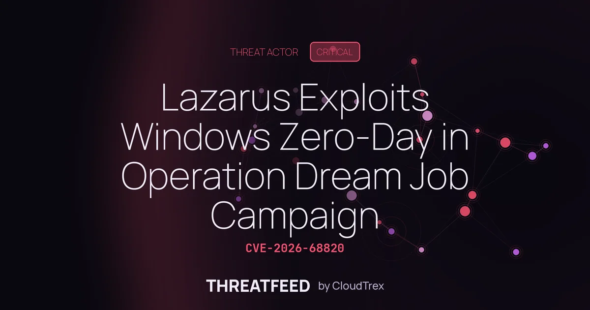 Lazarus Exploits Windows Zero-Day in Operation Dream Job Campaign