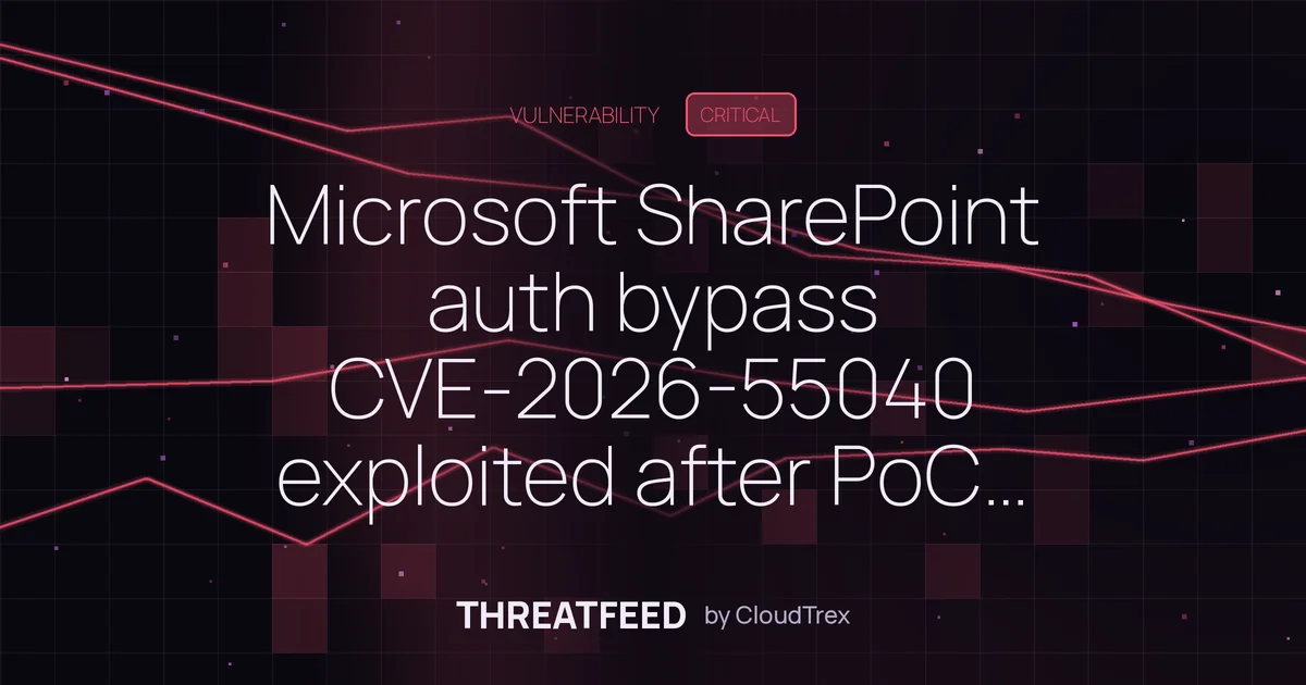 Microsoft SharePoint JWT auth bypass exploited in wild after PoC release