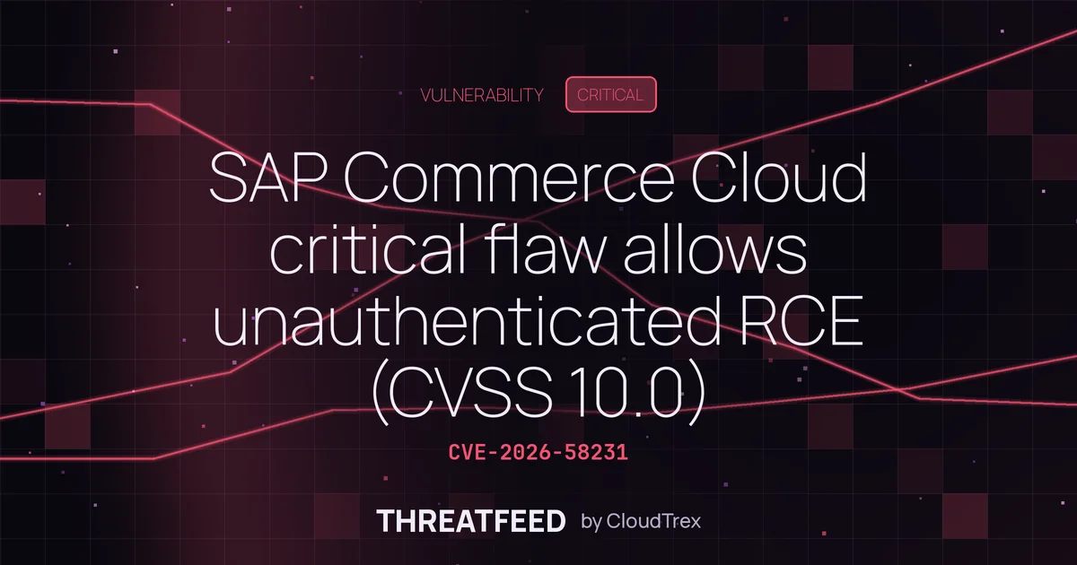 SAP Commerce Cloud critical flaw allows unauthenticated RCE (CVSS 10.0)