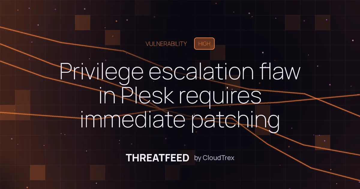 Plesk privilege escalation flaw requires immediate patching