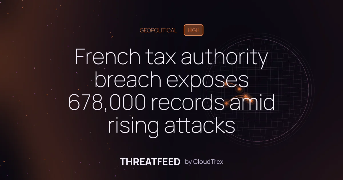 French tax authority breach exposes 678,000 records amid rising attacks
