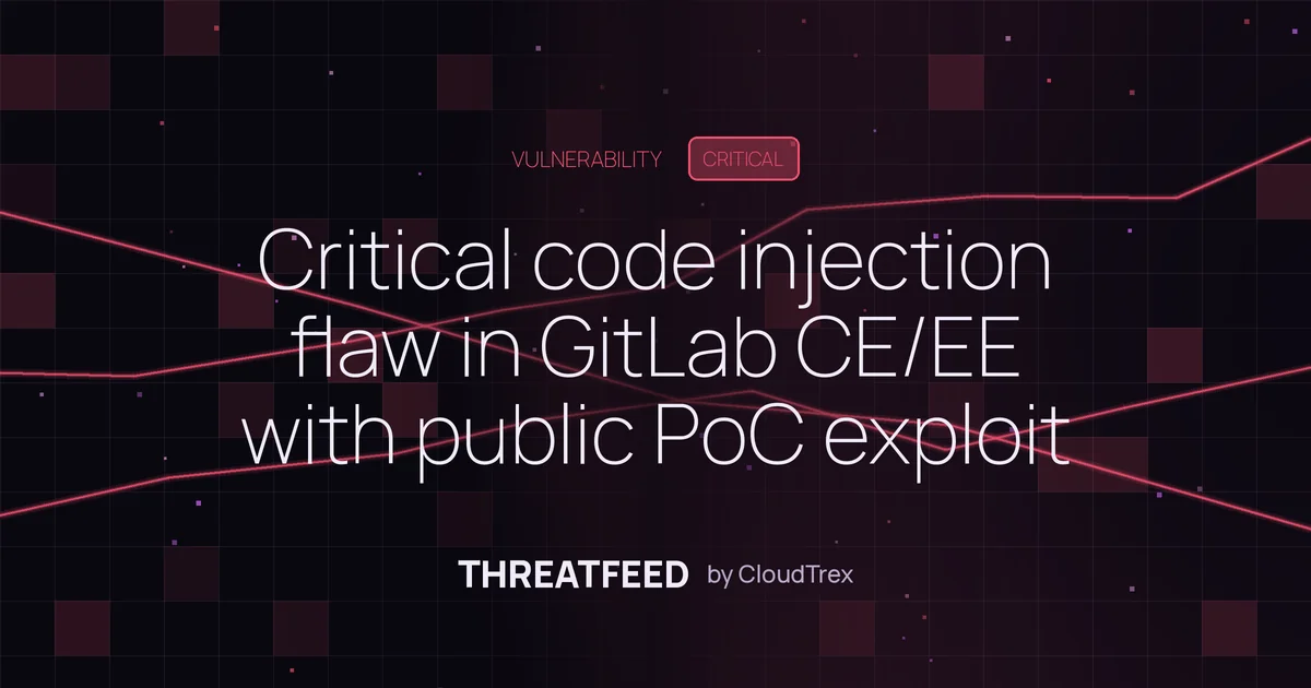 GitLab CE/EE critical code injection flaw with public PoC exploit