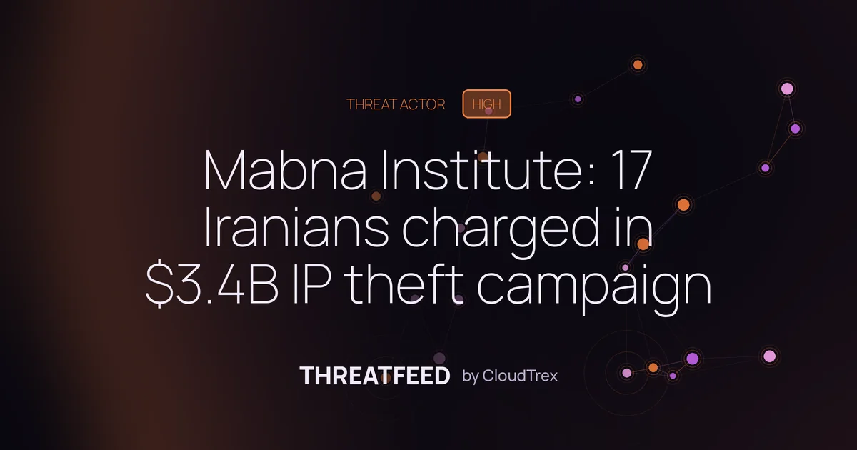 U.S. charges 17 Mabna Institute members for $3.4B IP theft campaign