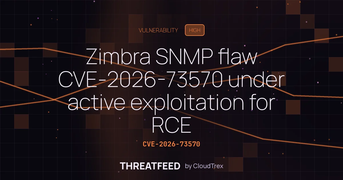 Zimbra SNMP flaw CVE-2026-73570 under active exploitation for RCE