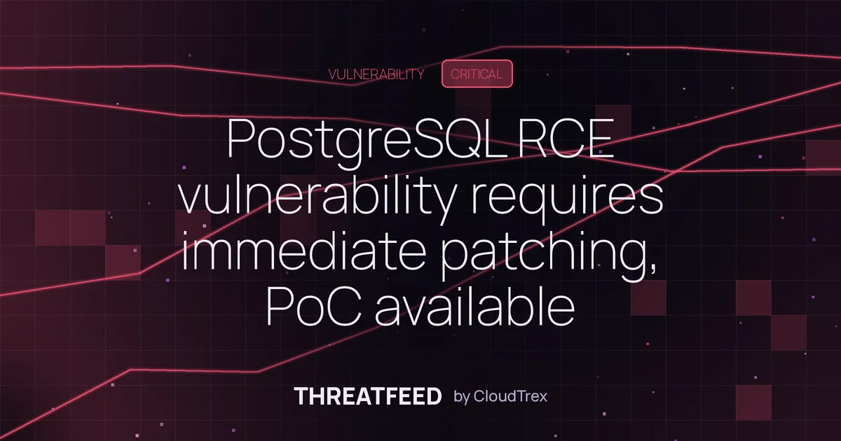 PostgreSQL RCE vulnerability with PoC exploit requires immediate patching
