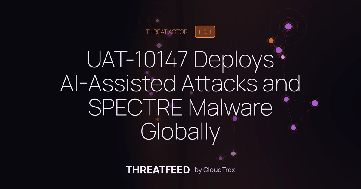 UAT-10147 Deploys AI-Assisted Attacks and SPECTRE Malware Globally