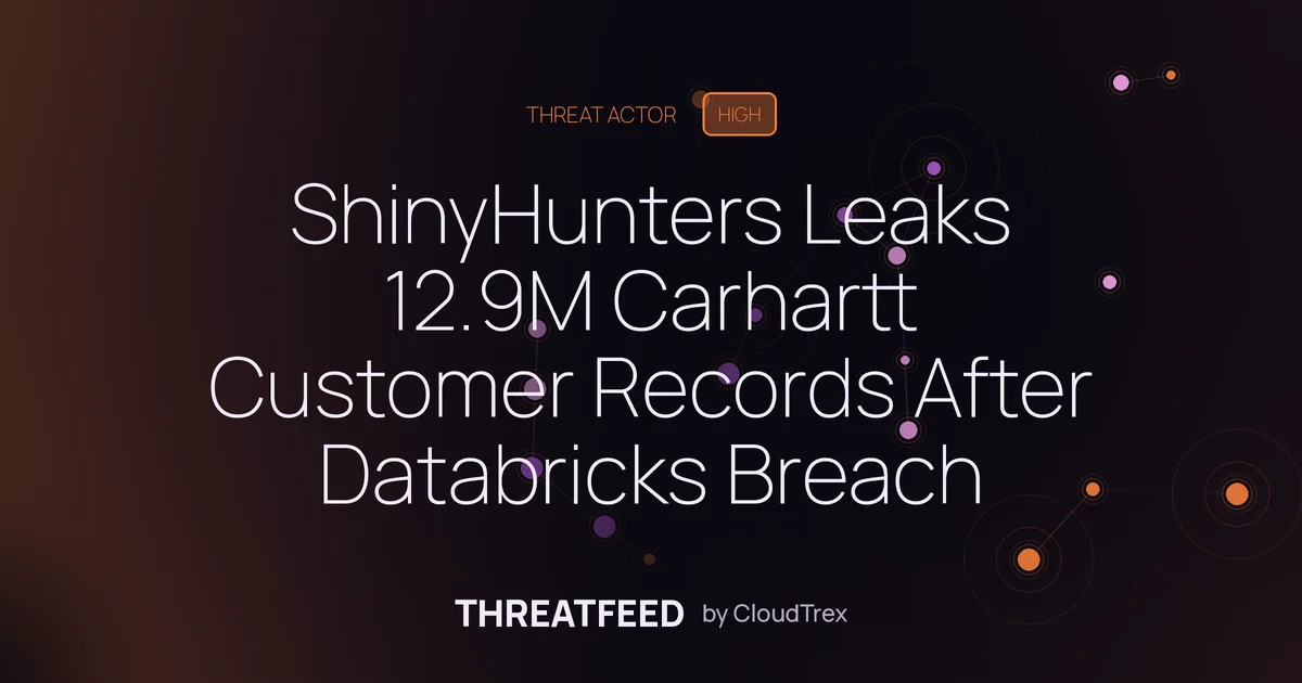 ShinyHunters Publishes 12.9M Carhartt Customer Records After Breach