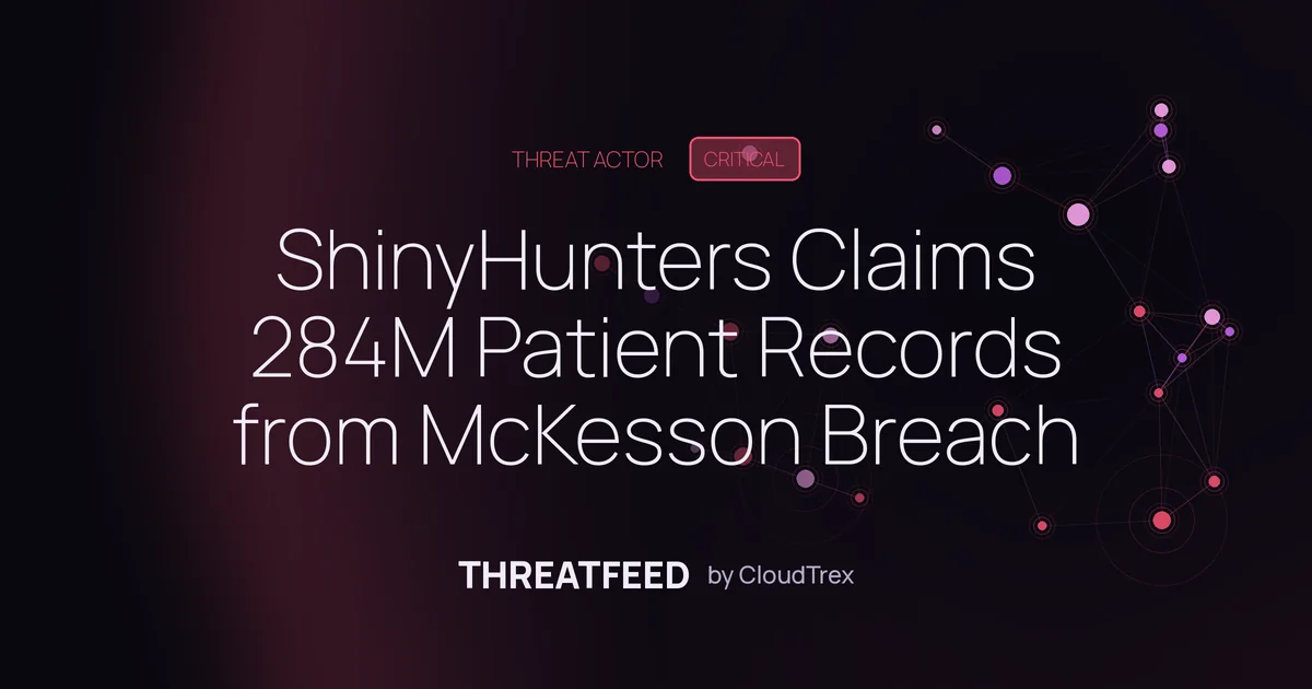 ShinyHunters Claims 284M Patient Records from McKesson Breach