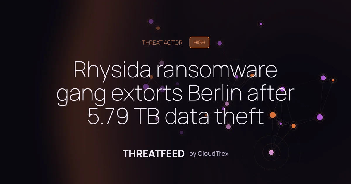 Rhysida ransomware gang breaches Berlin city administration