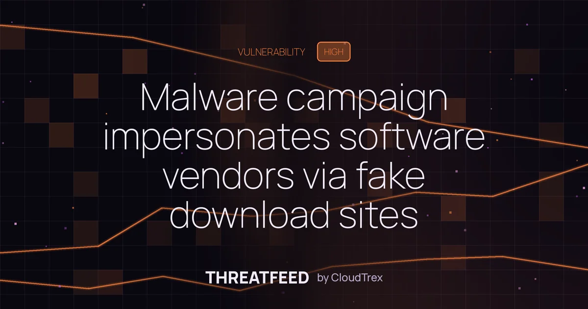 Active malware campaign uses fake vendor sites to deliver Silver Fox malware