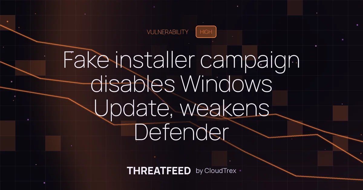Silver Fox campaign uses fake installers to disable Windows Update