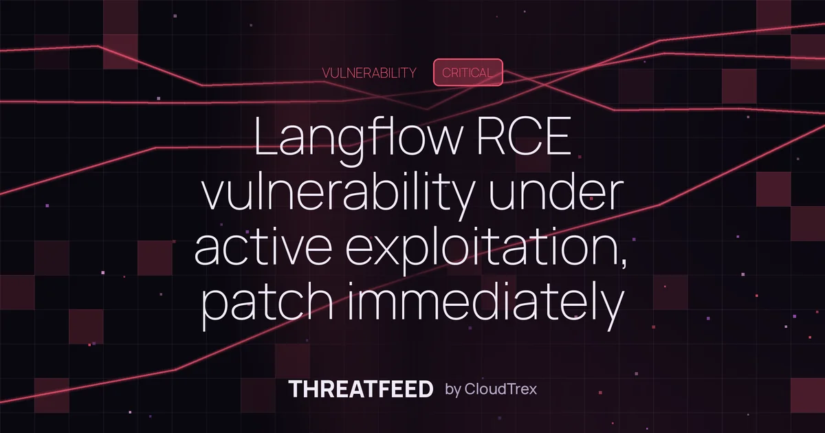 Langflow RCE vulnerability under active exploitation, patch immediately